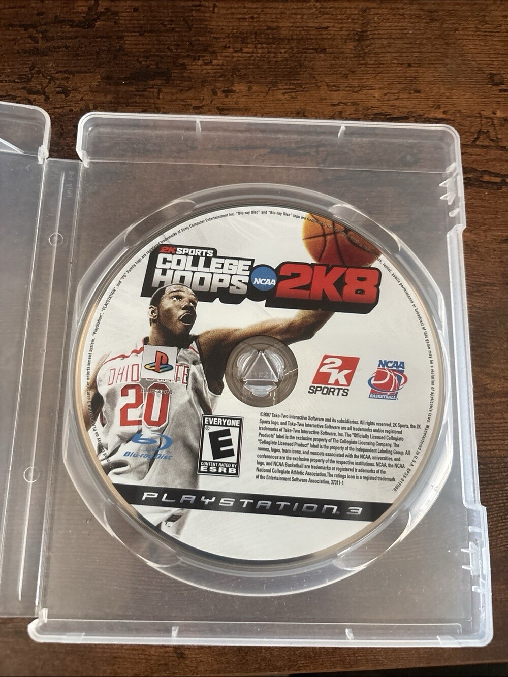 2K Sports College Hoops 2K8 (2007) PS3 Basketball Sports Game, E Rated, No Case